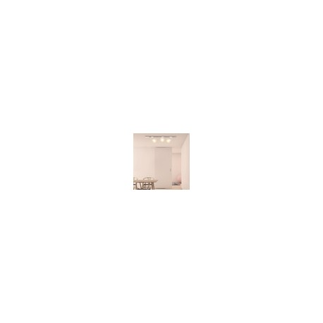 Kit De Riel De 1 Metro De Sobreponer En Techo Con 3 Lámparas Para Riel En Techo 60 W Max 120 V~ E26 Illux TL-5160