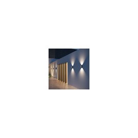 Lámpara Led Arbotante De Sobreponer En Muro Negro Brillante 4 W 100-277 V~ 3 000 K The Collection ML-2001
