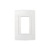 Placa para tomacorriente GFCI 4 Módulos Pininfarina Blanco