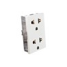 Contacto Dúplex Euroamericano Aterrizado 15 A 127 V 4 Módulos Pininfarina